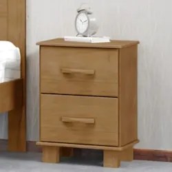 Mesa de Cabeceira Para Quarto 42cm 2 Gavetas Renzo Freijó F07 - Mpozen