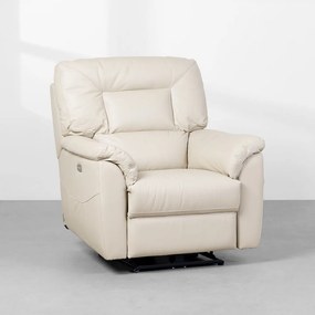 Poltrona Charlotte Couro Natural Pérola Fosco - Poltrona Charlotte Couro Natural - Pérola Fosco