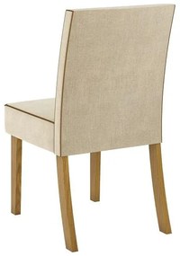 Kit Conjunto 2 Cadeiras Maris Sala de Jantar Nature Linho