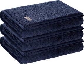 Kit 3 Toalhas de Rosto Trussardi 100% Algodão Fontani   Marino