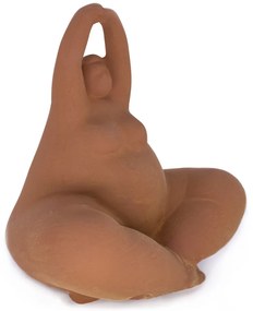 Enfeite Decorativo Yoga Terra Em Cerâmica para Sala 16,8 Cm - D'Rossi