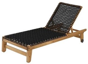 Espreguicadeira Legale Corda Preta Stain Jatoba 184cm - 69219 Sun House