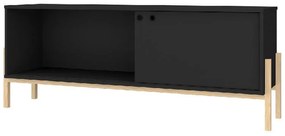 Rack Home para Sala 140cm Preto Pinus