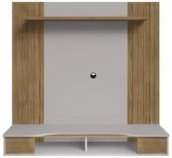 Painel TV 55 Pol e Bancada Suspensa 136cm Foz Cinamomo/Off B02 - Mpoze