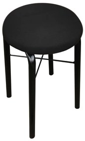 Banqueta Baixa Manu Suede Preto