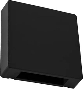 Arandela Led Abs 3W 3000K Ip65 Brick Slim - PRETO