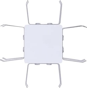 Juncao Quadrada X Branco Para Perfil Sem Iluminacao Fit40