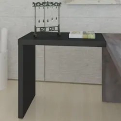 Mesa de Apoio Lateral 89cm com Tamburato 50mm Preto - Artany