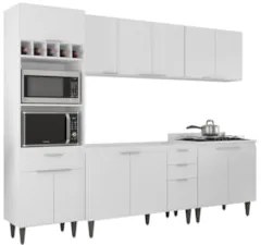 Armário de Cozinha CP05 Para Pia 120cm Pérola Z34 Branco    - Mpozenat