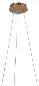 Pendente Oca Aro Ø60X4Cm Led 32W 3000K Bivolt | Bella Iluminação Gd001 (Dourado)