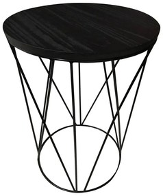 Mesa de Apoio Lateral em Estilo Industrial - D'Rossi