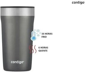 Copo Térmico Street Aço Inox 473ml - Cinza Contigo