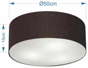 Plafon Para Corredor Cilíndrico SC-3014 Cúpula Cor Preto