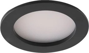 Plafon Led De Embutir Redondo Preto 2,5W 100 3000K Mobili