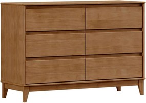 Cômoda Decorativa MDF 6 Gavetas Cullen Freijó - G74 - Gran Belo