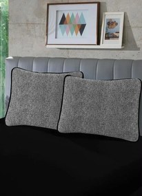 Jogo de Cama Malha Preto King 3 Peças