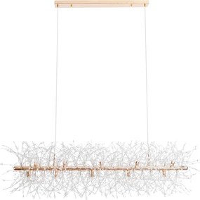 Pendente De Cristal Dourado