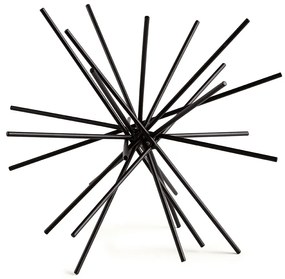 Enfeite Decorativo Ouriço em Metal para Escritório Preto 12 cm M02 - D'Rossi