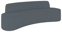 Sofá 4 Lugares para Sala de Estar Living 260cm Koane D06 Linho Mescla