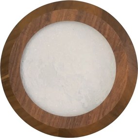Arandela Led Cristal E Madeira 29W 3000K Petra - IMBUIA