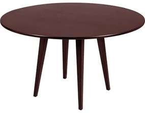 Mesa Redonda Tramontina London em Madeira Tauarí Envernizado Castanho Escuro 150 cm