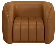 Sofá Decorativo 3 Lugares 252cm e Poltrona Meris M22 Sintético Caramel