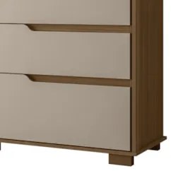Cômoda Para Quarto 147cm Com 8 Gavetas Parma Carvalho/Fendi Z17 - Mpoz