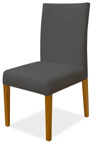 Kit 2 Cadeiras de Jantar Milan Veludo Cinza Grafite