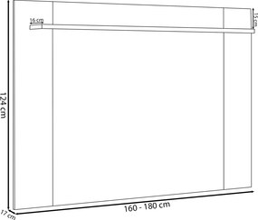 Painel Extensível Tremonti TV até 55 Polegadas Prateleira Nature/Off White G77 - Gran Belo