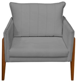 Poltrona Decorativa Milão Luxo Sala, de Estar, Quarto, Decoração - Maltak Decor - Cinza Grafite