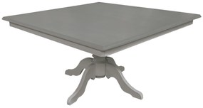 Mesa de Jantar Clássica Quadrada Altesse - 8 Lugares - 1,5m - Cinza Claire Provençal Kleiner
