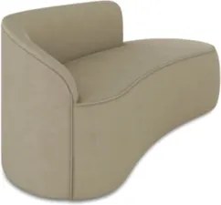 Sofá 3 Lugares 180cm Wendi e Poltrona Steve Suede Marrom Rt I01  - Mpo