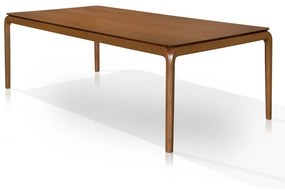 Mesa de Jantar Amethyst Tampo Retangular Laminado e Base Madeira de Manejo Design by Studio 3 Design