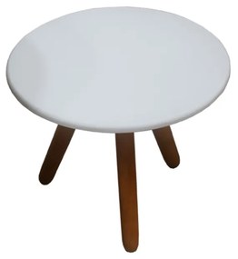 Mesa de Centro para Sala Laura Branco Semi Brilho - Decorar Estofados