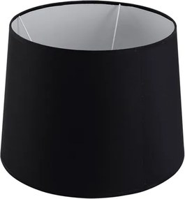 Cupula Tecido Preto Boca Larga 38Cm