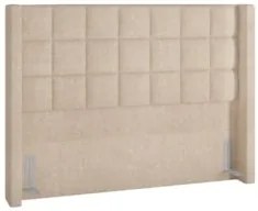 Cabeceira Cama Box Queen 160cm Pisa Z37 Boucle Bege - Mpozenato