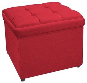 Calçadeira Copenhague 100 cm Solteiro Suede Vermelho - ADJ Decor