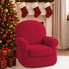 Poltrona Natalina Papai Noel Merry Christmas Suede