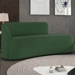 Sofá 3 Lugares Para Sala 180cm Orgânico Wendi Veludo Verde I01  - Mpoz