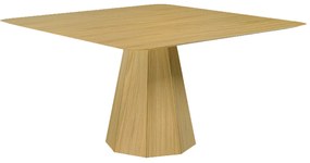 Mesa Sala de Jantar 4 Lugares 150cm Tampo Quadrado Talocan Freijó G13 - Gran Belo