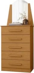 Cômoda Para Quarto Com Penteadeira Laris A02 Cinamomo - Mpozenat