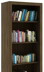 Estante Livreiro Multiuso 4 Prateleiras ME4104 Nogal - Tecno Mobili