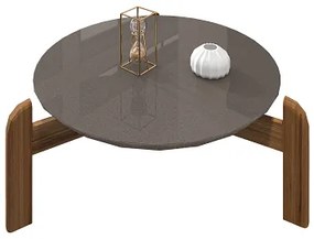 Mesa De Centro Lizz Cinza Perola/Cedro - Casa D Móveis
