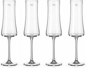 Kit de Taças de Cristal para Champanhe Classic 300ml - 4 Pçs 4 Pçs