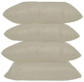 Kit 4 Almofadas Decorativas 40x40 Tecido Suede Bege