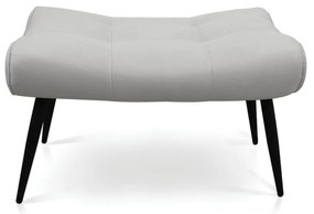Puff Sher Suede Pés Palito de Ferro D03 - D'Rossi - Cinza