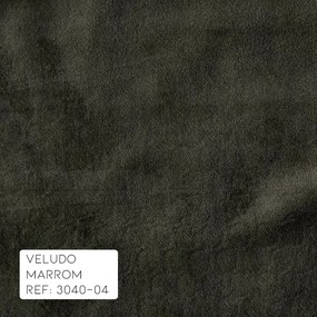 Poltrona do Papai Reclinável Elétrica com Massagem e USB Magnum Veludo Marrom G23 - Gran Belo