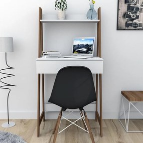 Escrivaninha Mesa Urban Com 1 Gaveta - Branco/castanho