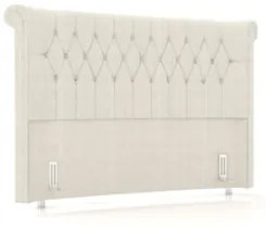 Cabeceira Cama Box Solteiro 98cm Dust Z37 Linho Creme - Mpozenato