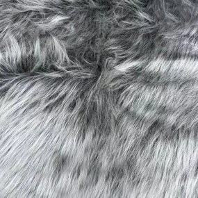 Tecido Pelúcia de Pelo Alto 1,60x1,00 m para Decoração Grafite D'Rossi